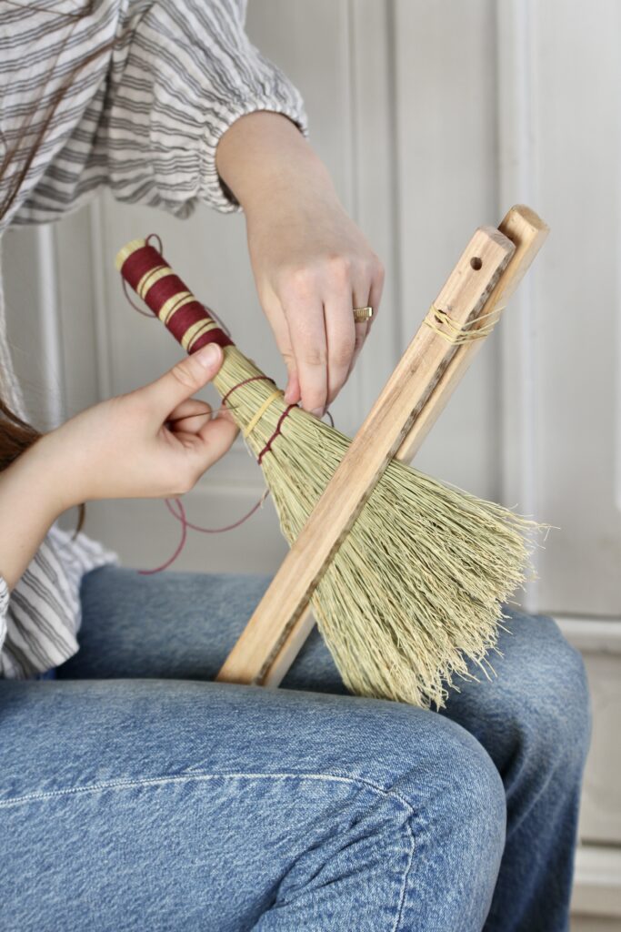 handmade broom tutorial